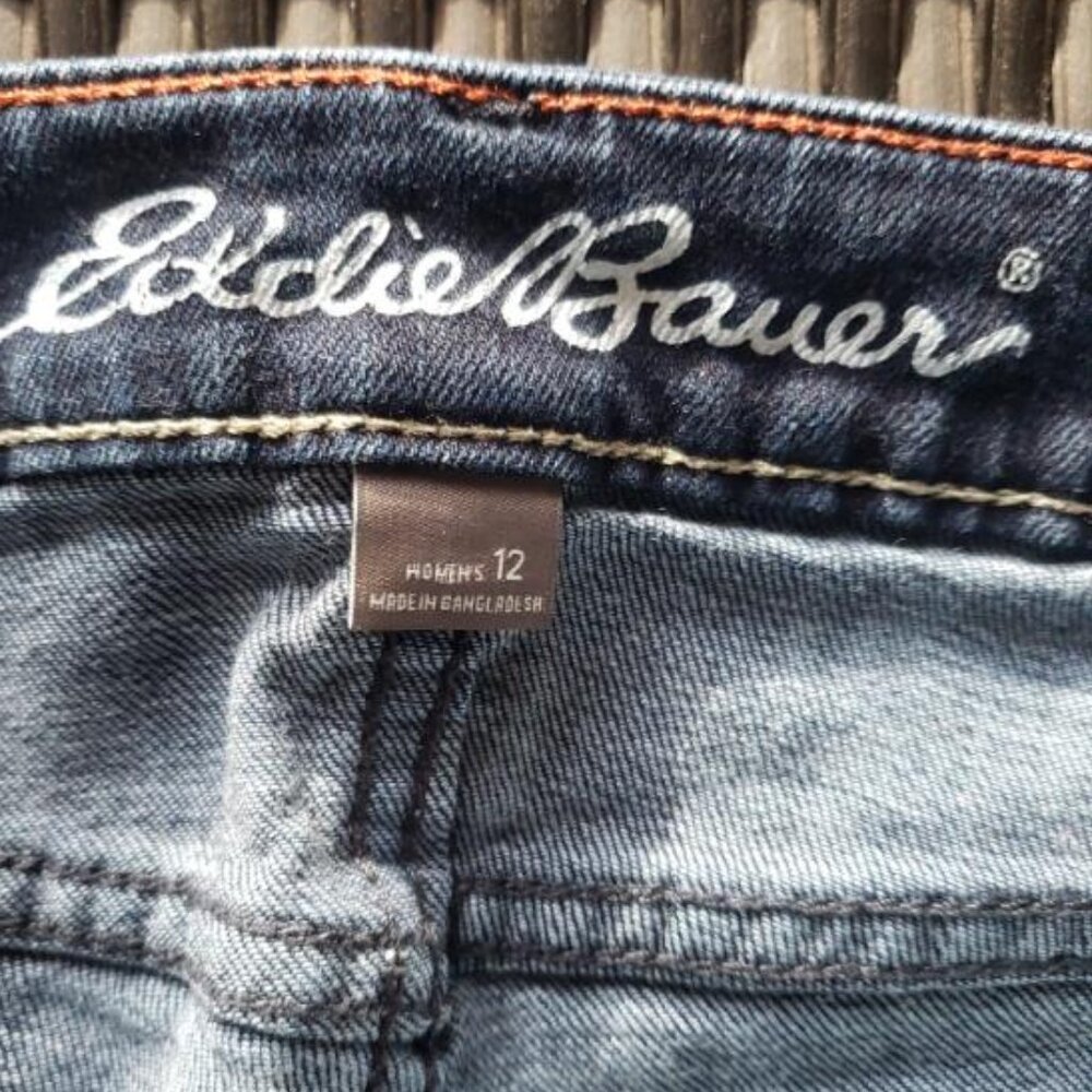 EUC women's Eddie Bauer crop jeans size 12 - Picture 5 of 12